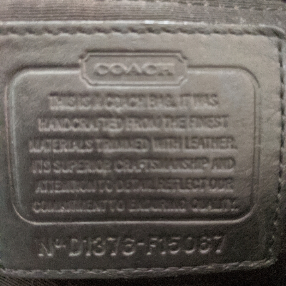 Black/Gray Coach bag